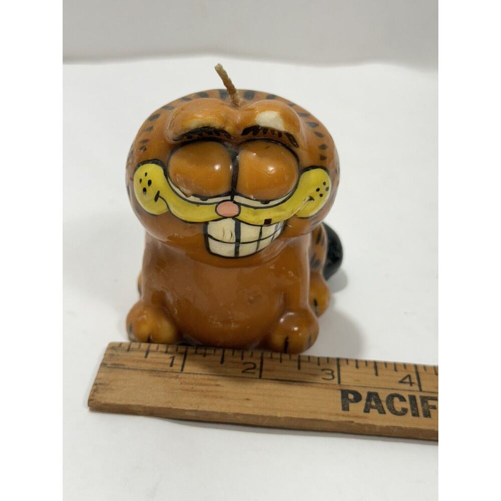 1978-1981 Garfield Unused Wax Candle 4x3” Never Lit See Pict Vintage Halloween - Picture 8 of 9